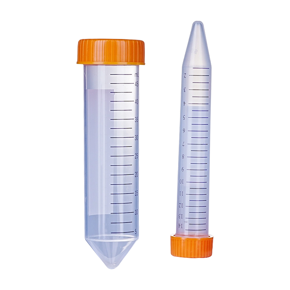 مجموعه نمونه بیولوژیکی دیواره داخلی صاف Qiujing لوله سانتریفیوژ با شفافیت بالا USP-6 PP